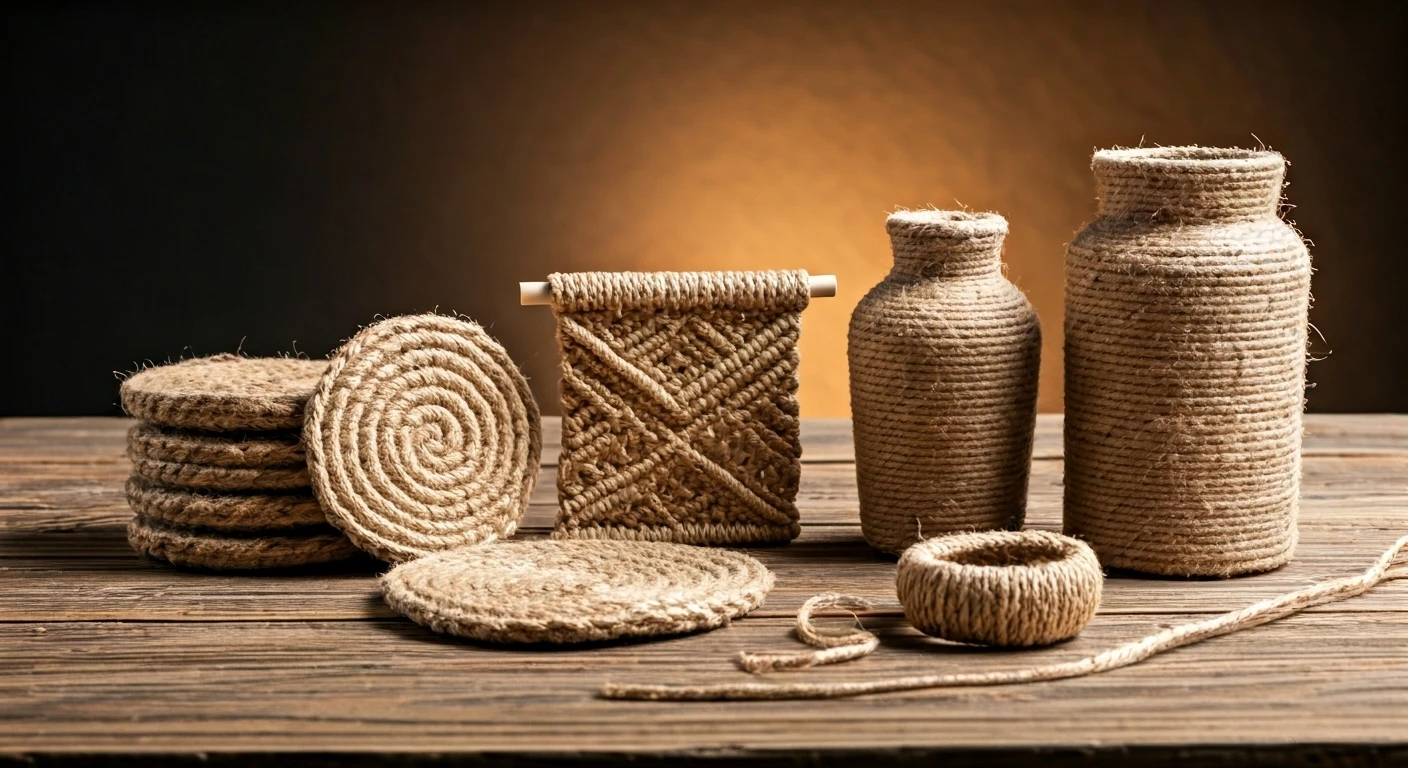 Jute Crafts Can Style Your Home Creatively.