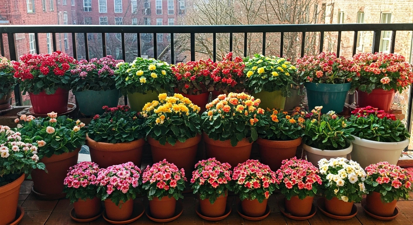 Add Winter Color with Balcony Flowering Plants