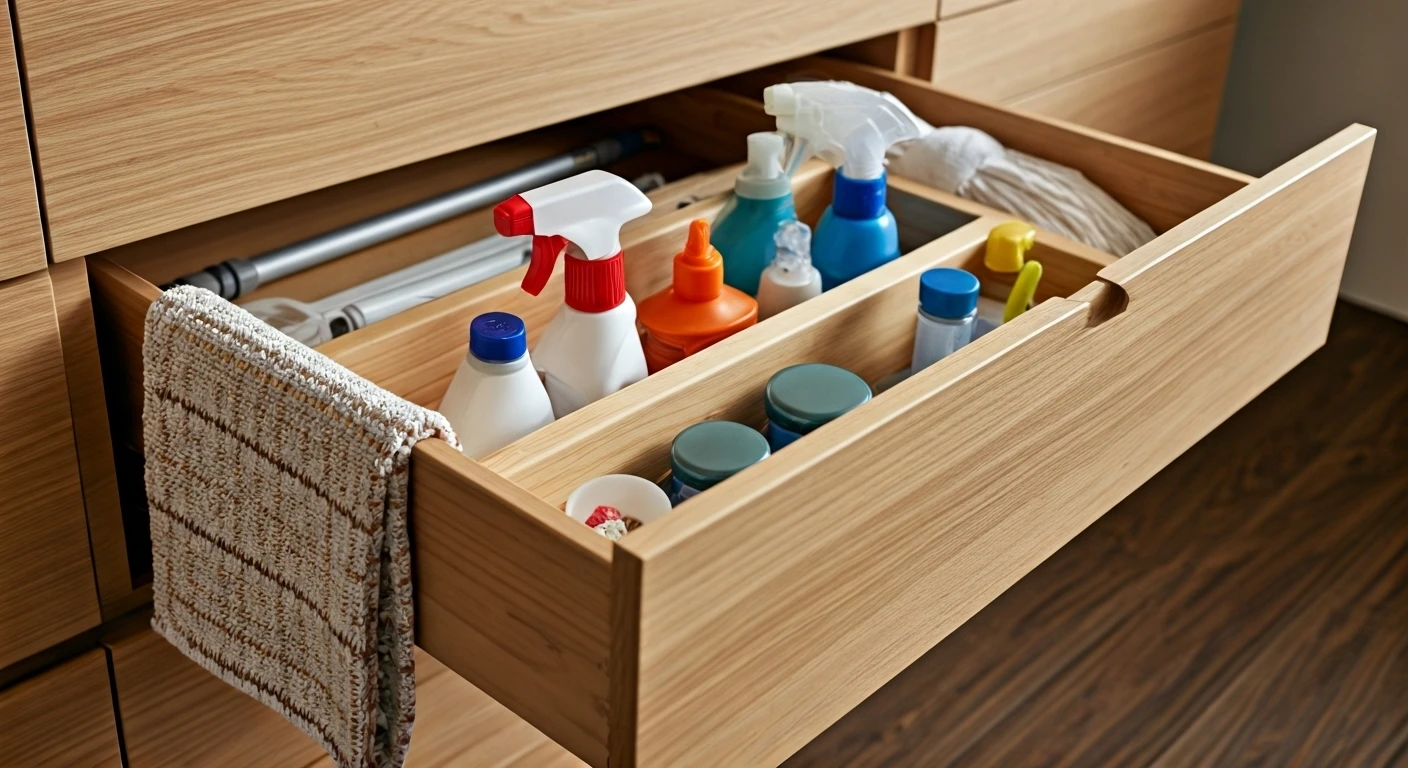 Save Space: Organize Your Broom Drawer Now
