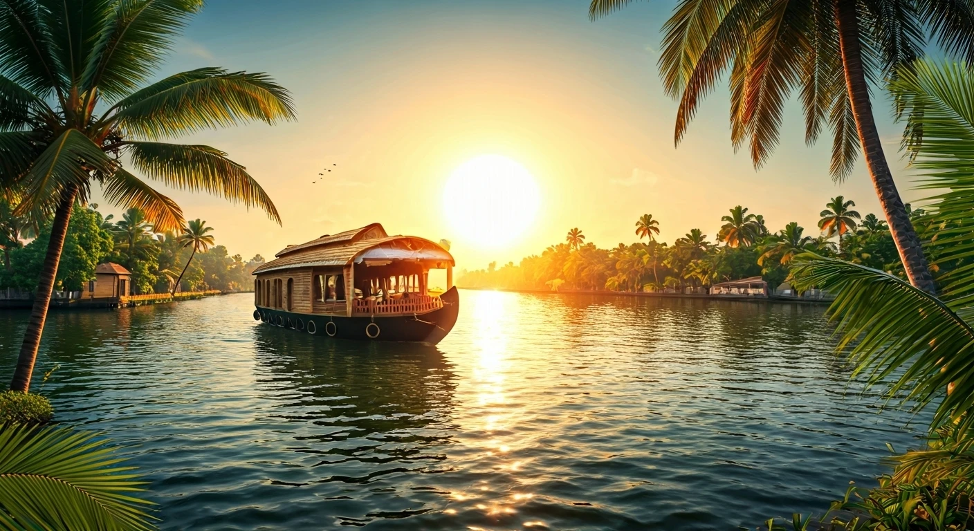Unwind in Kerala's Peaceful Backwaters