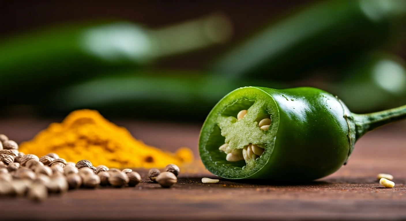 Spicy Indian Dishes Featuring Green Chillies