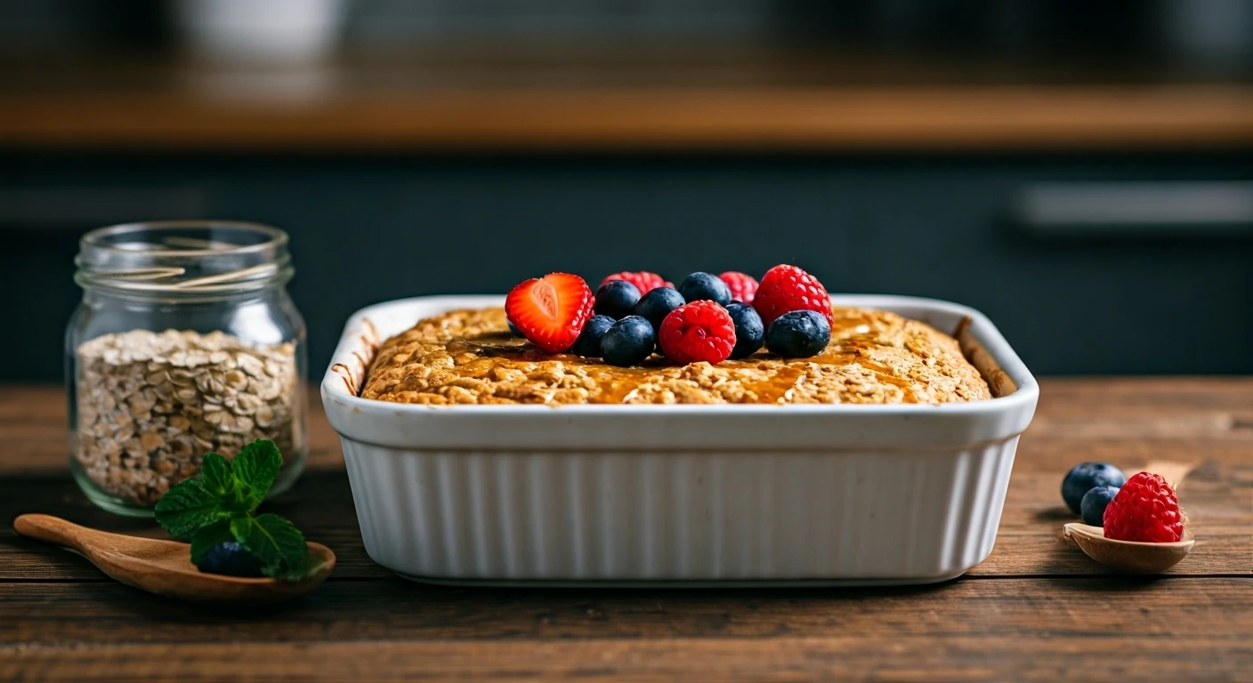 Make Delicious Baked Oatmeal At Home Easily.