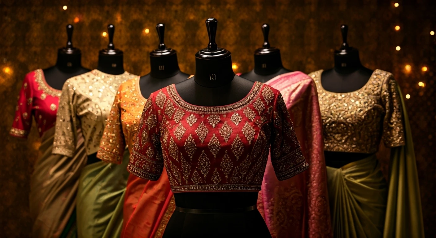 Tanya Mittal's 7 Festive Saree Blouse Designs