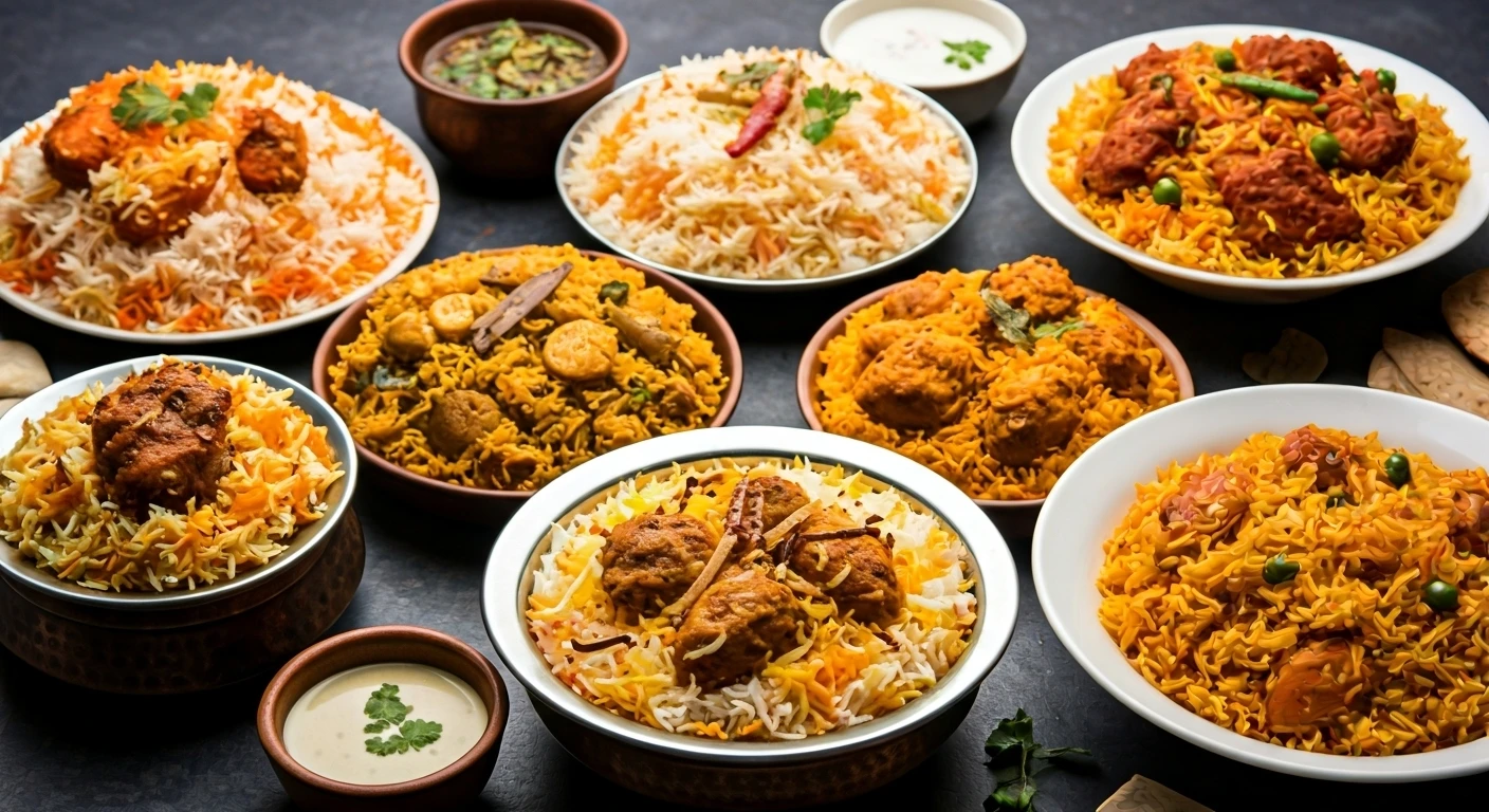 Taste 9 Delicious Biryanis in India.