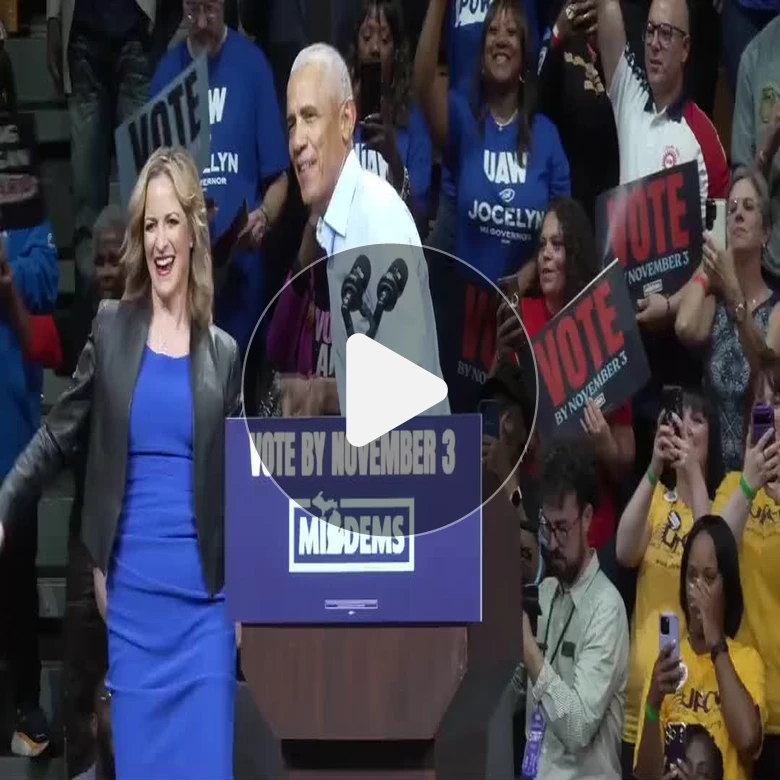 Obama revs up crowd of Democrats in Detroit, asks them to help send Abdul El-Sayed to Senate