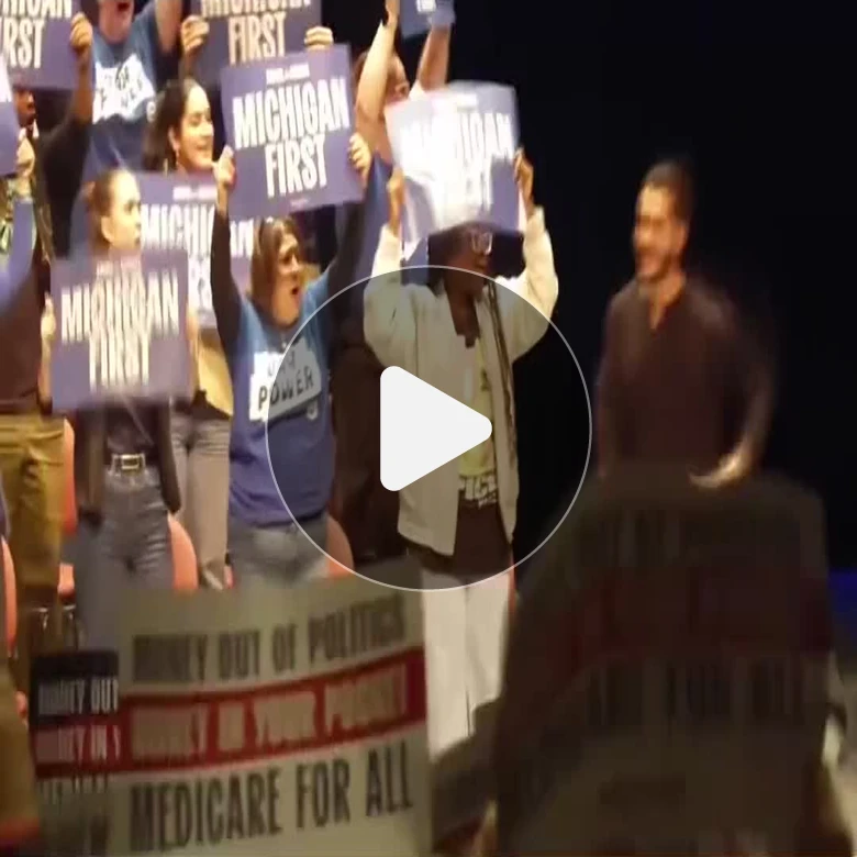 Democrat Senate nominee Al-Sayed holds rally in Michigan